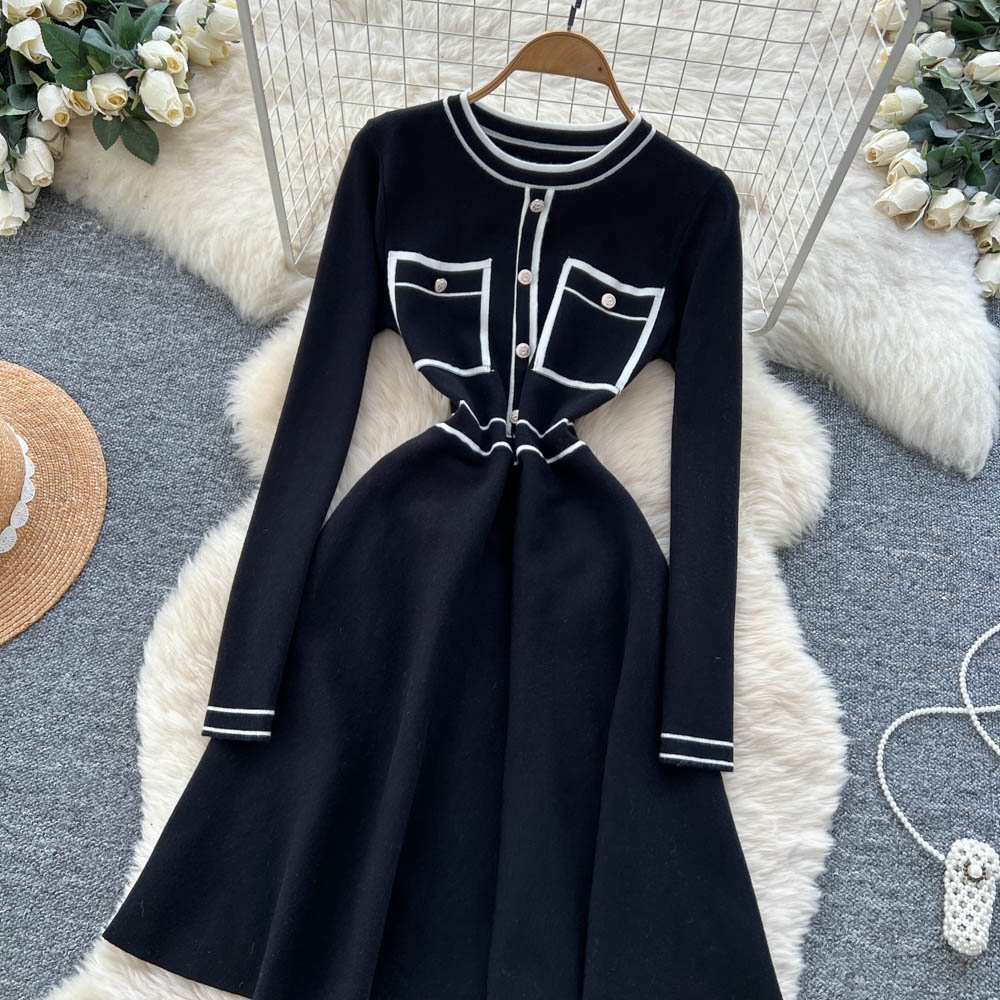 France style dress chanelstyle sweater dress for women