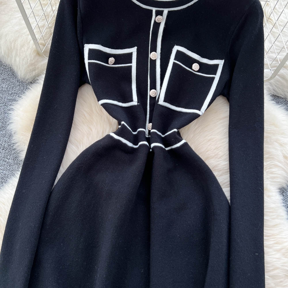 France style dress chanelstyle sweater dress for women