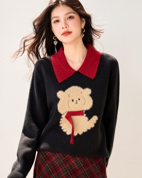 Spring and autumn tops show young sweater for women