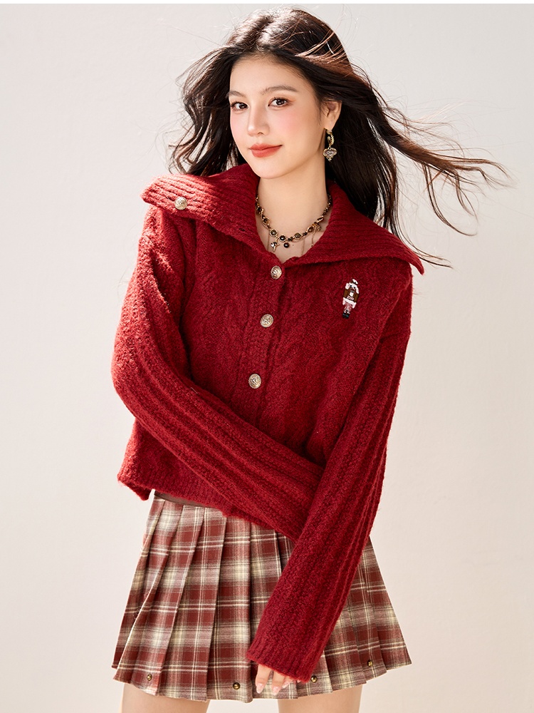 Autumn and winter tops embroidery coat for women