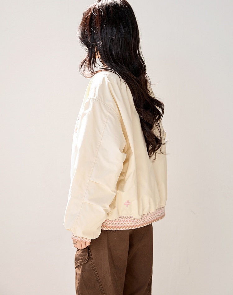 Clip cotton coat Korean style baseball uniforms for women