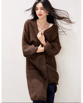 Lazy Korean style sweater loose knitted coat for women