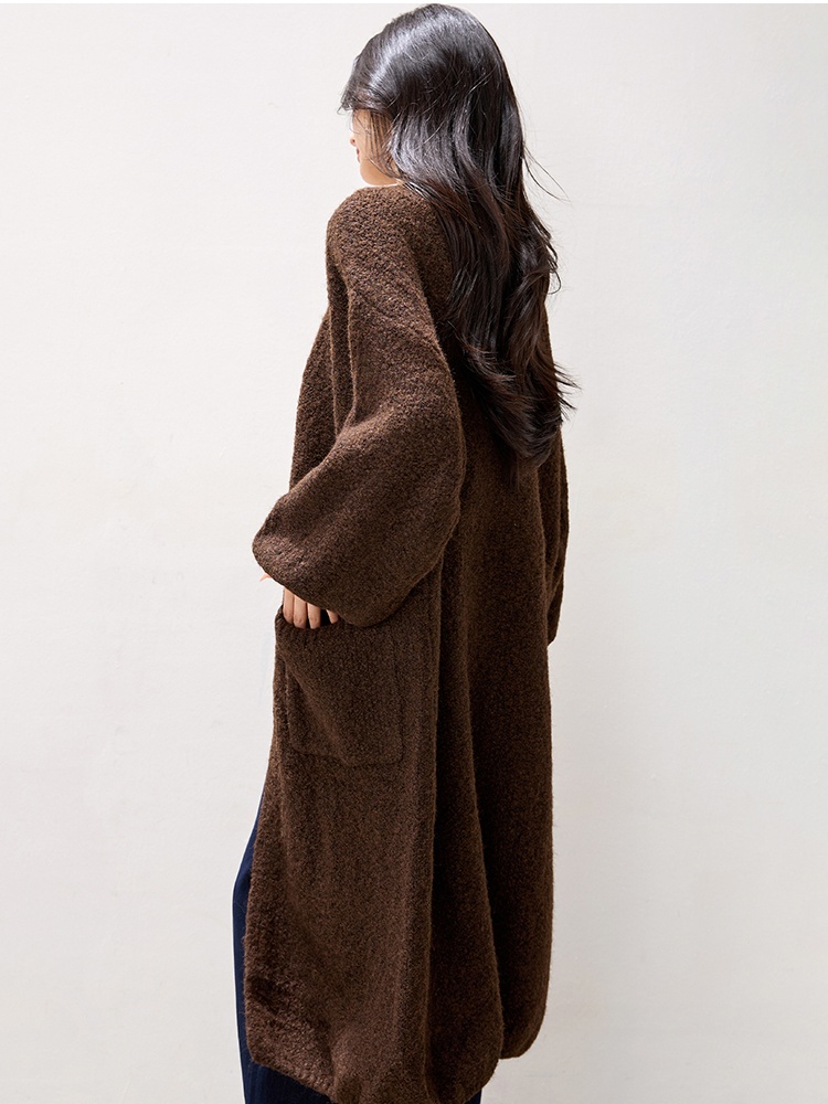 Lazy Korean style sweater loose knitted coat for women