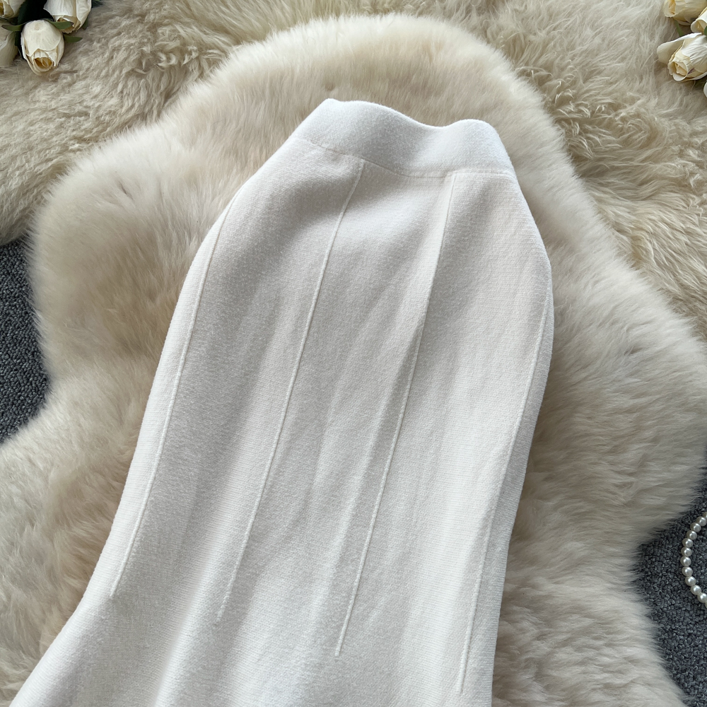 Mermaid knitted sweater dress autumn and winter skirt