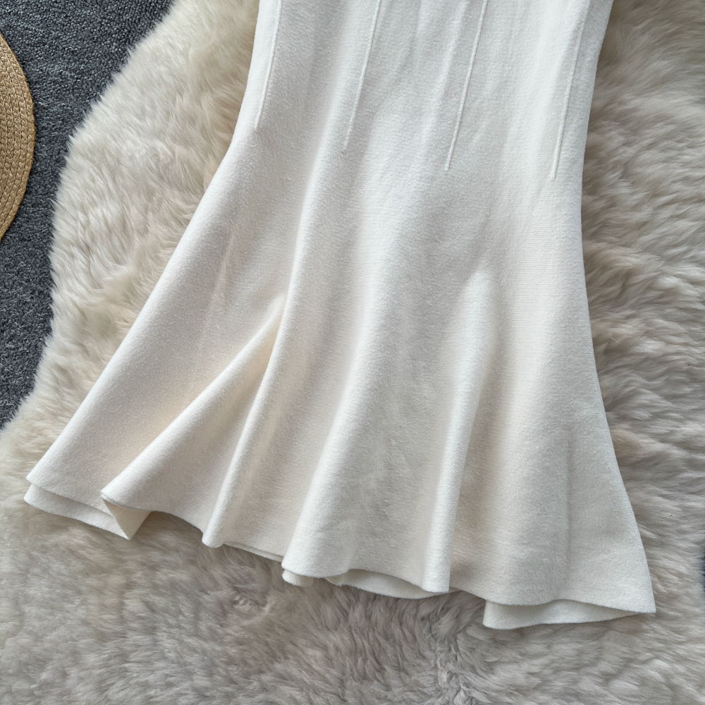 Mermaid knitted sweater dress autumn and winter skirt