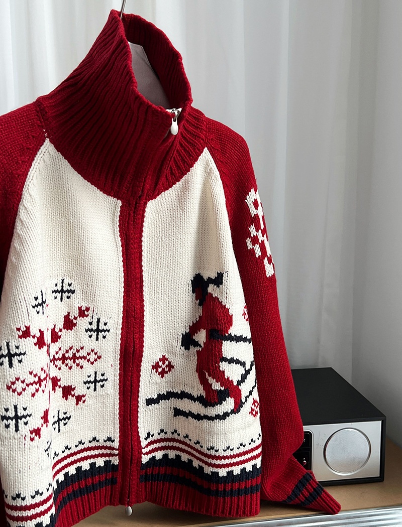 Knitted cardigan lazy sweater for women