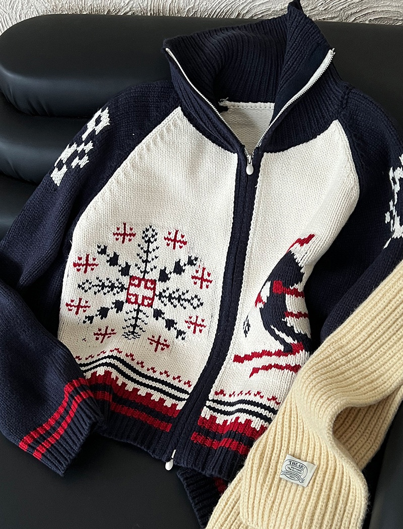 Knitted cardigan lazy sweater for women