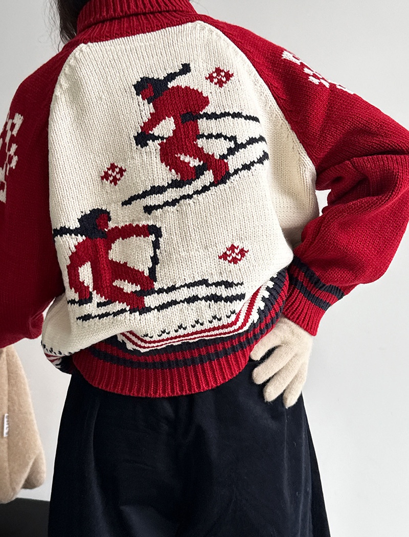 Knitted cardigan lazy sweater for women