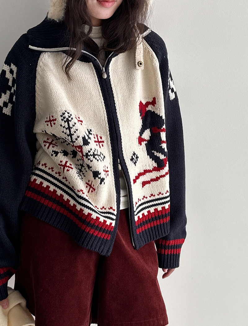 Knitted cardigan lazy sweater for women