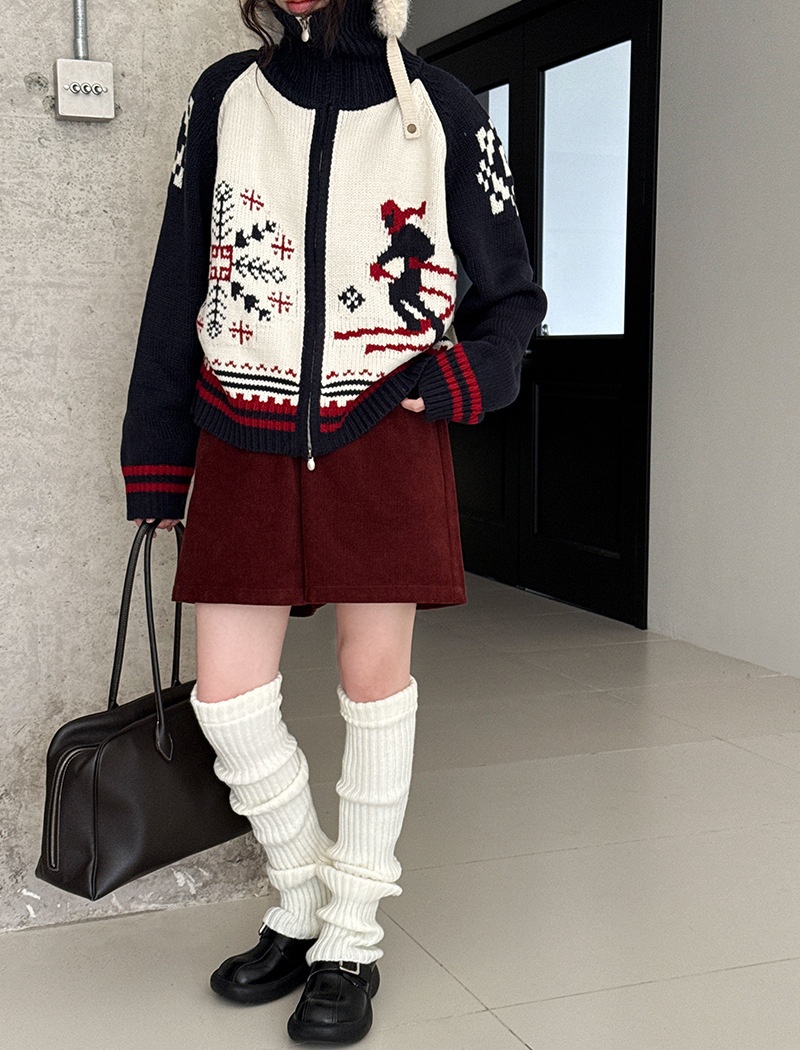 Knitted cardigan lazy sweater for women