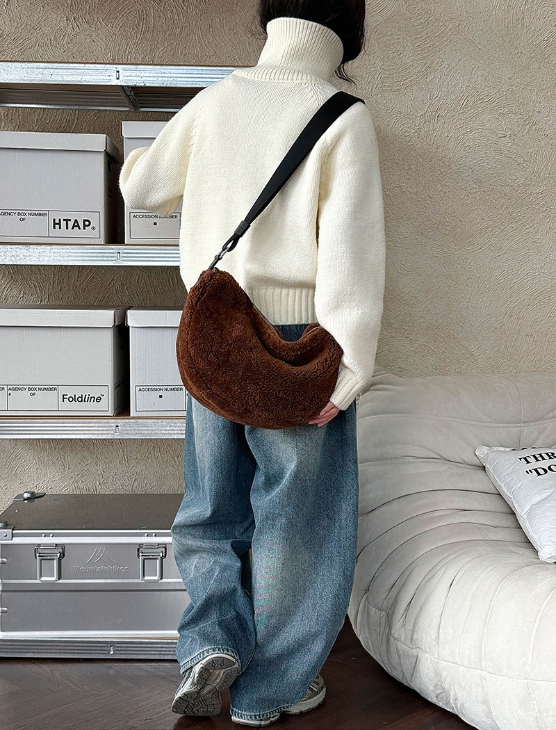 Horn buckle thick coat Korean style sweater for women