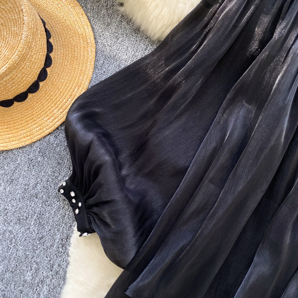 Rhinestone tassels tops niche loose shirt for women