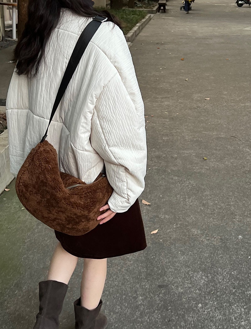 Short round neck tops Casual simple jacket for women