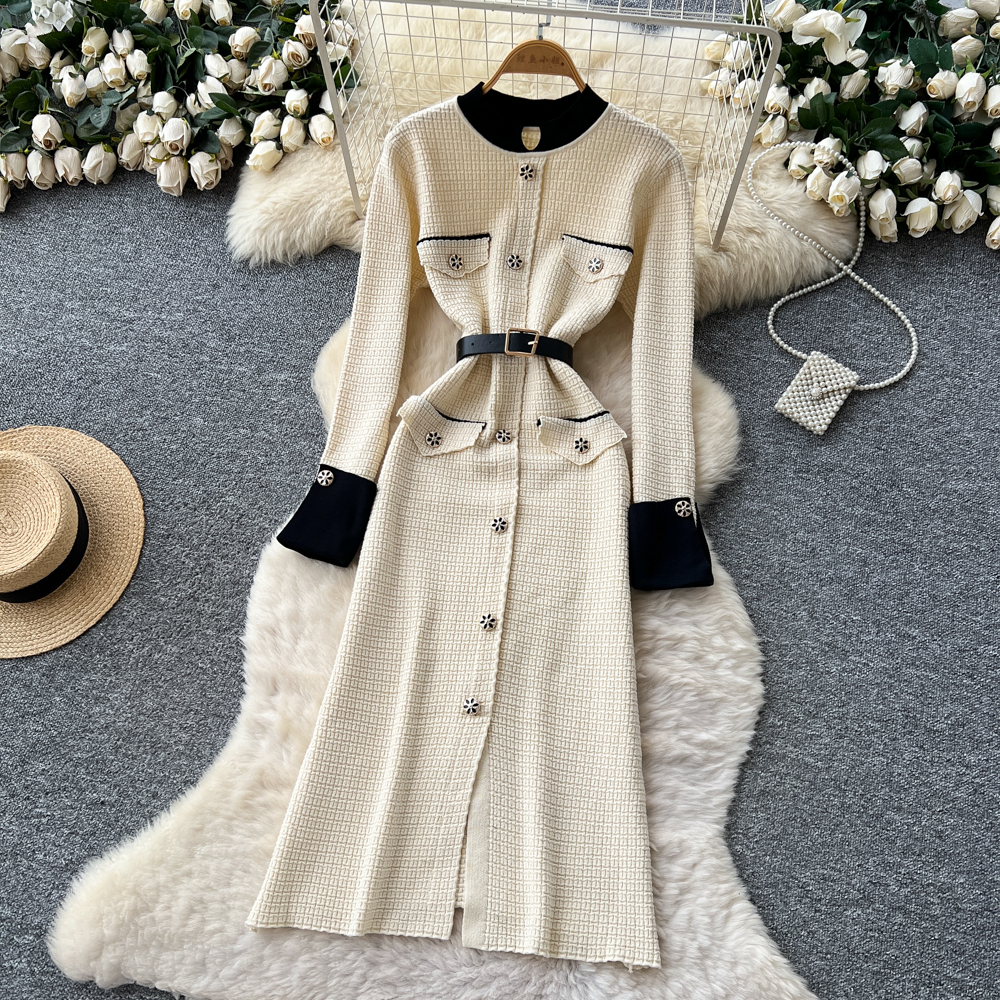 Autumn and winter dress sweater dress for women