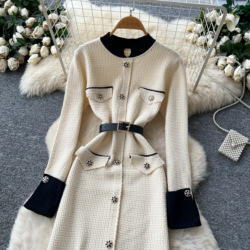 Autumn and winter dress sweater dress for women