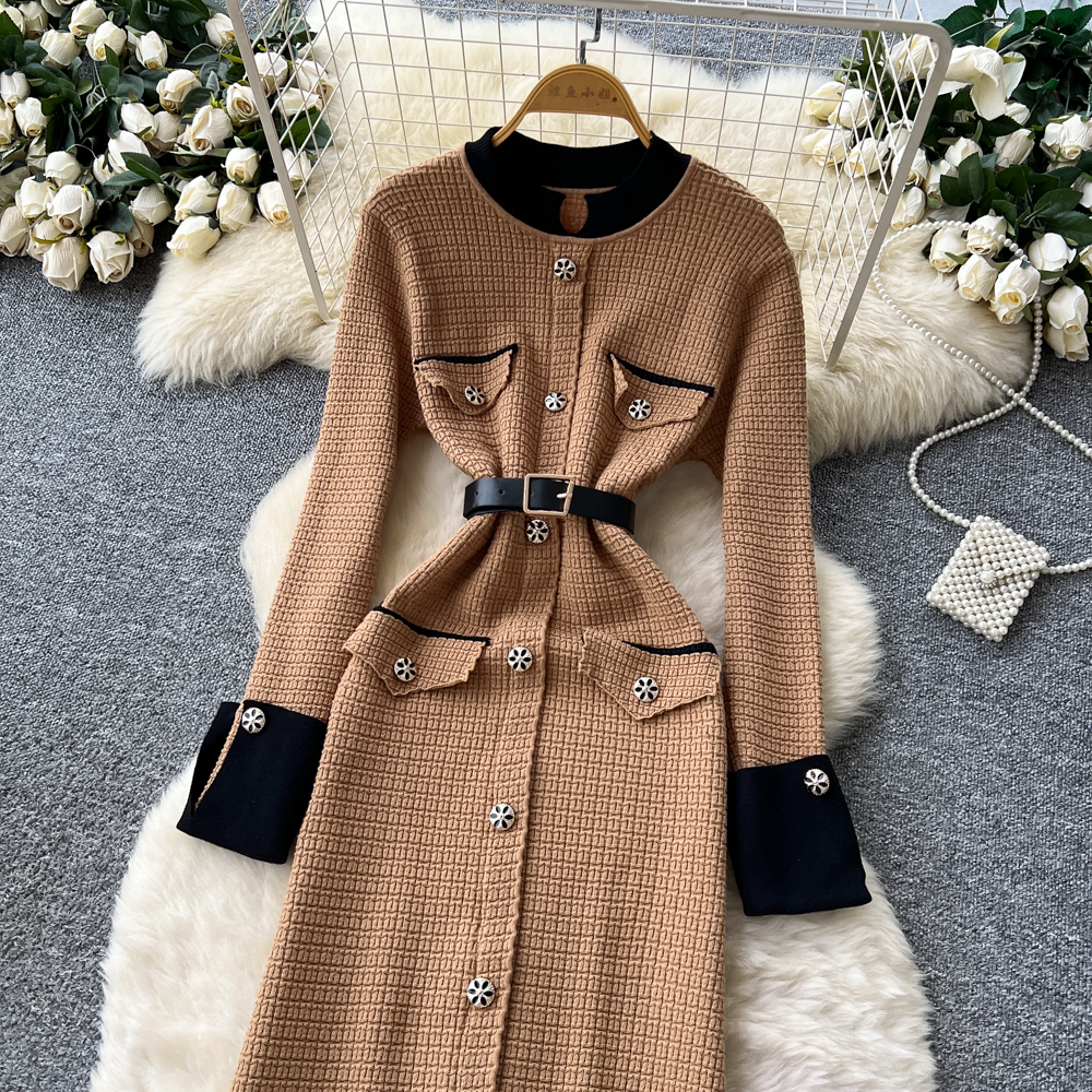 Autumn and winter dress sweater dress for women