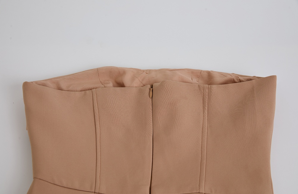 Sexy light formal dress wrapped chest long dress