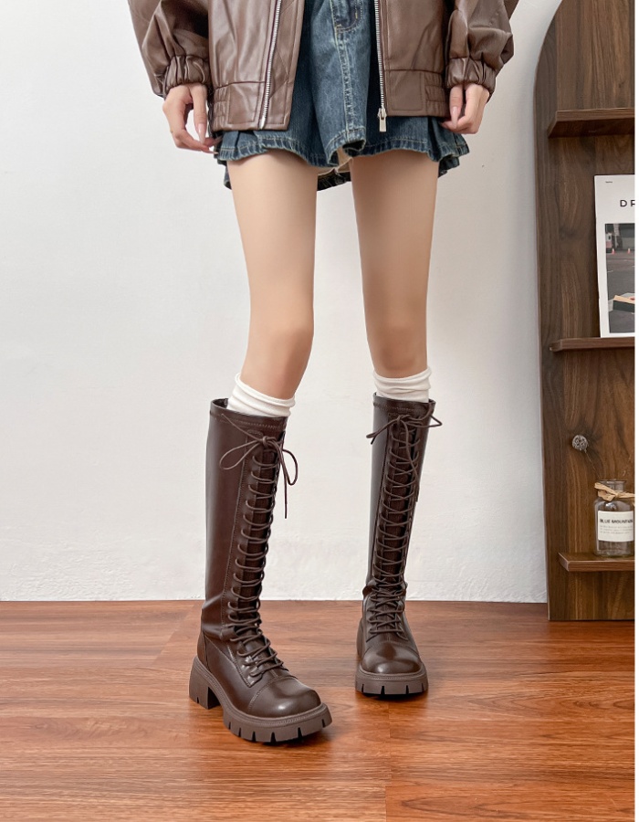 Korean style long tube boots winter women's boots for women