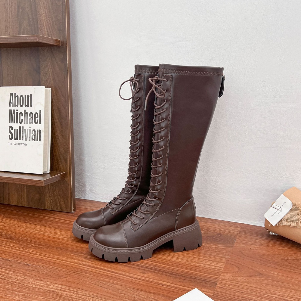 Korean style long tube boots winter women's boots for women