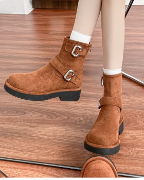 Thick crust short boots heighten boots for women