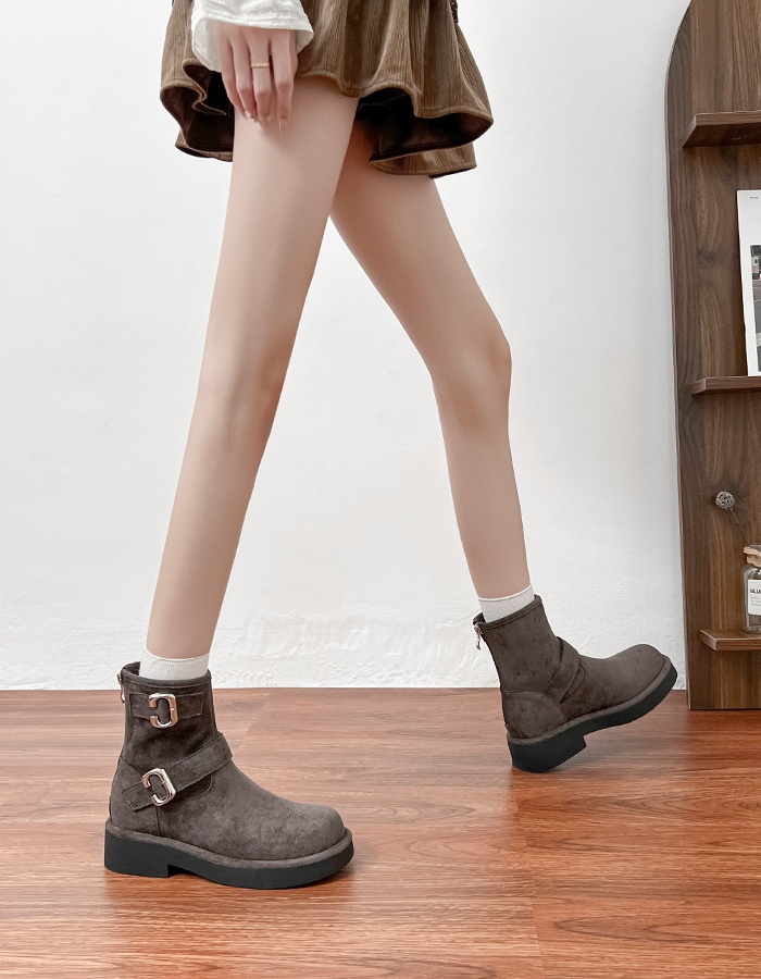 Broadcloth autumn and winter boots cingulate short boots