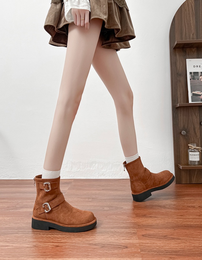 Broadcloth autumn and winter boots cingulate short boots