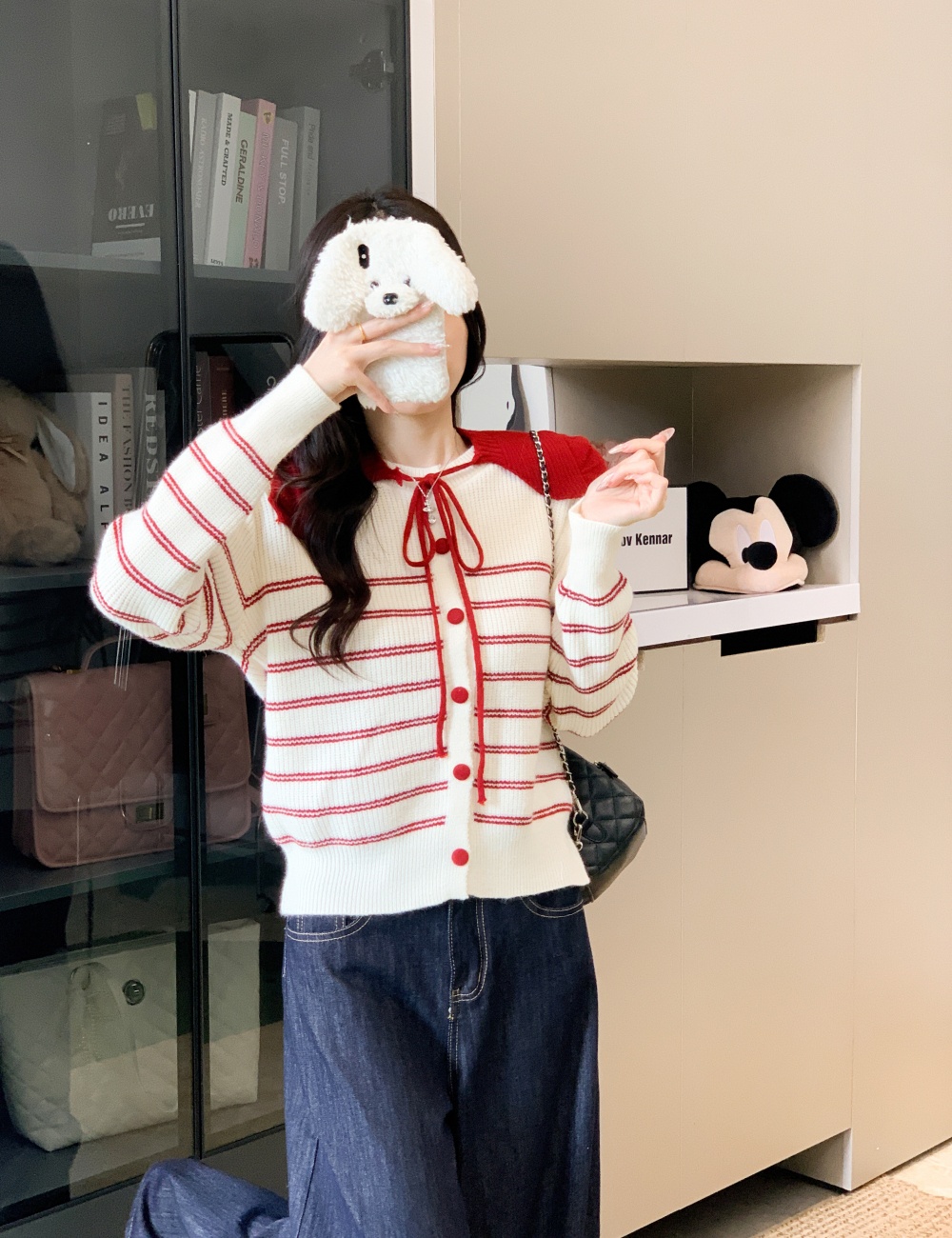 Autumn and winter shawl mixed colors tops for women