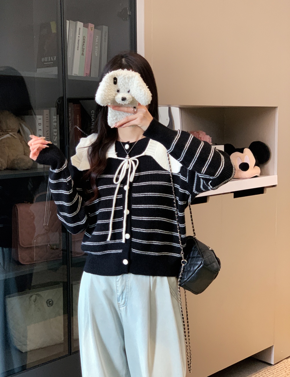 Autumn and winter shawl mixed colors tops for women