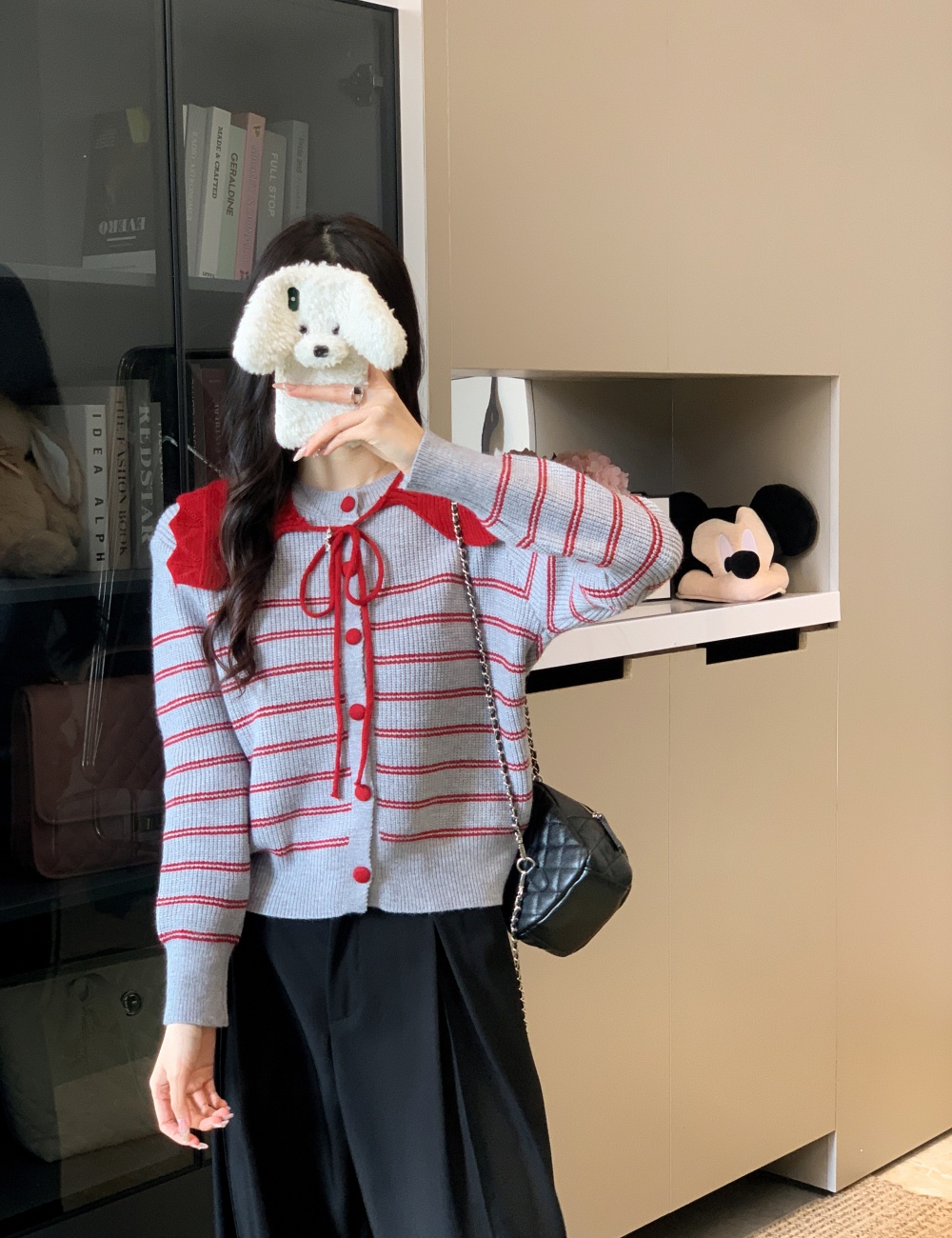 Autumn and winter shawl mixed colors tops for women