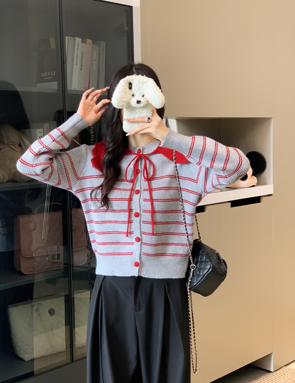 Autumn and winter shawl mixed colors tops for women