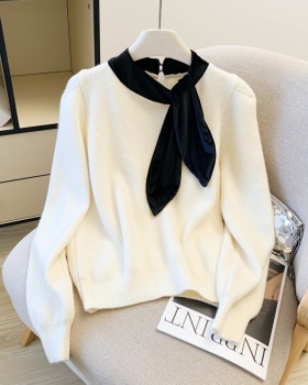 Chanelstyle velvet tops temperament sweater for women