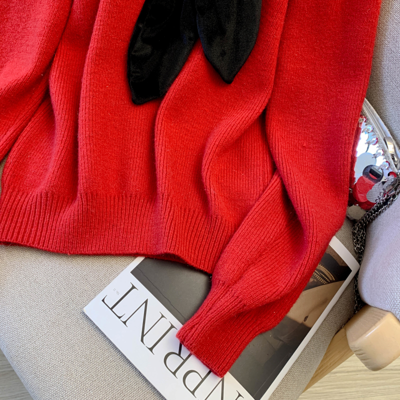 Chanelstyle velvet tops temperament sweater for women