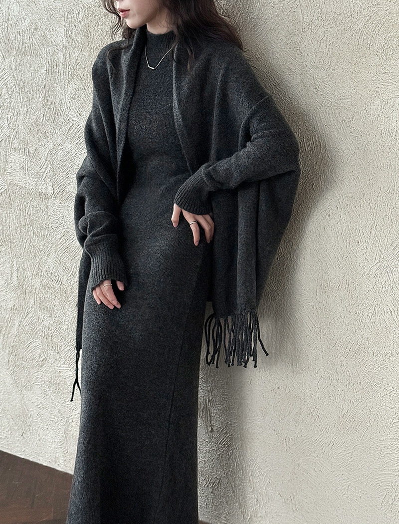 Tassels vest coat 2pcs set for women