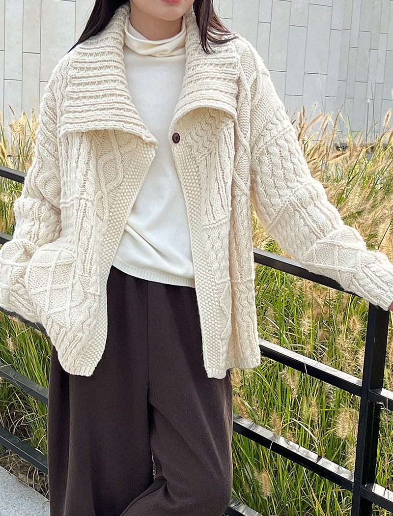 Wool autumn lazy stereoscopic niche twist sweater