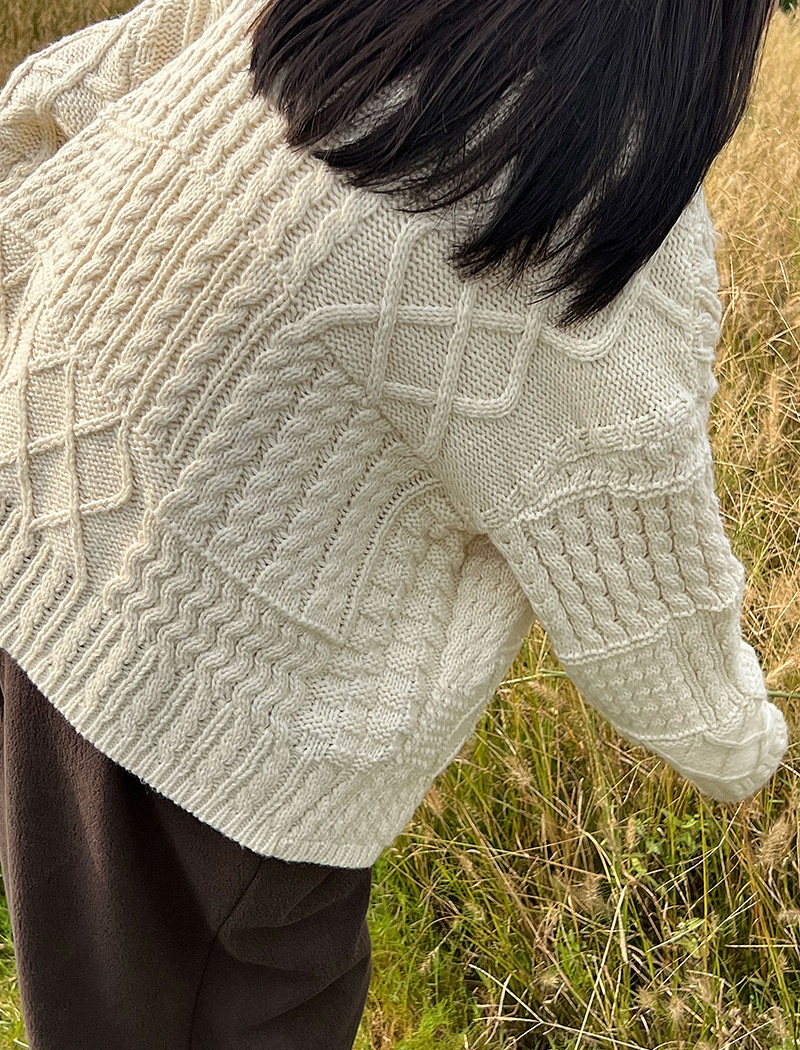 Wool autumn lazy stereoscopic niche twist sweater