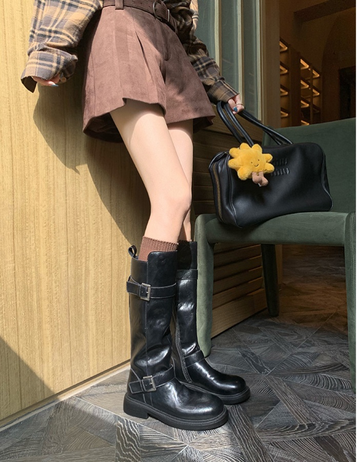 Winter thigh boots double cingulate boots for women