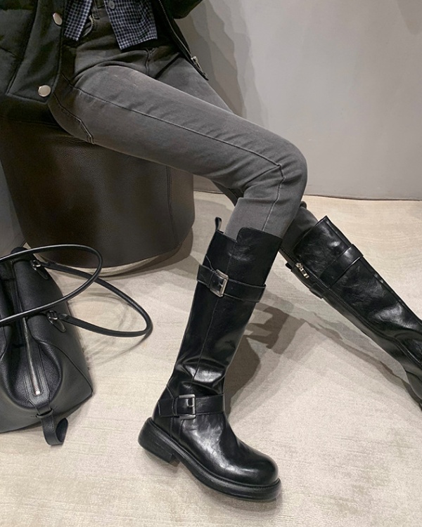 Winter thigh boots double cingulate boots for women