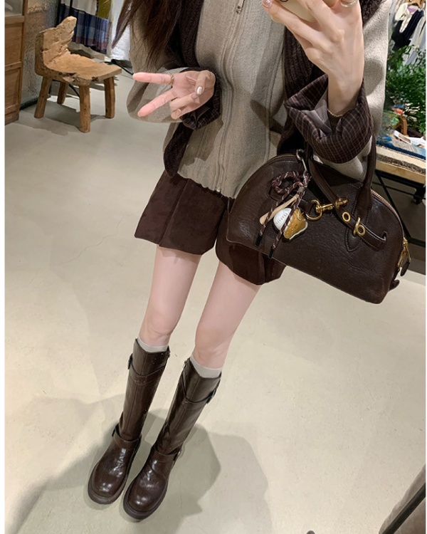 Winter thigh boots double cingulate boots for women