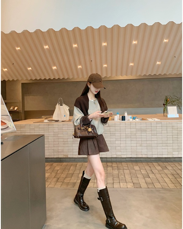 Winter thigh boots double cingulate boots for women