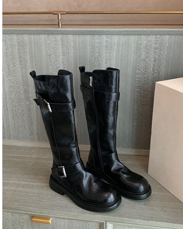 Winter thigh boots double cingulate boots for women