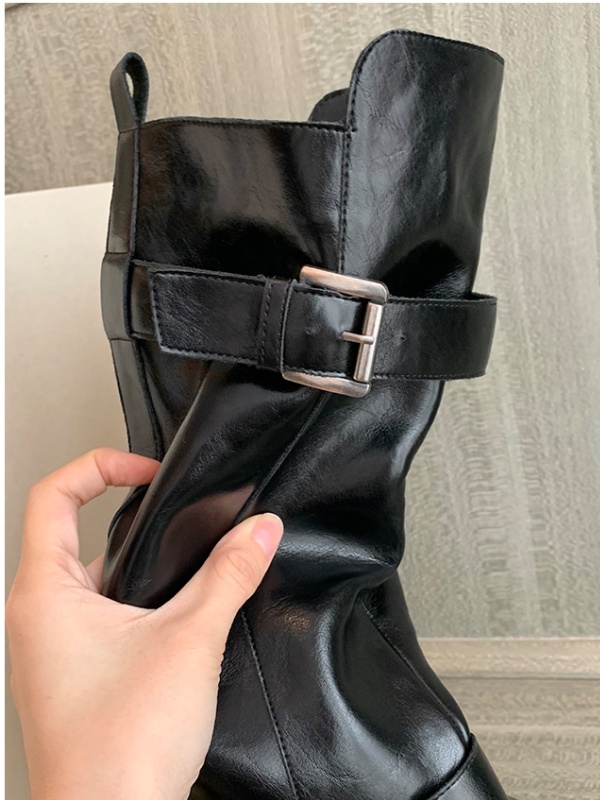 Winter thigh boots double cingulate boots for women