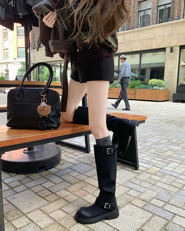 Autumn and winter thigh boots fold boots for women