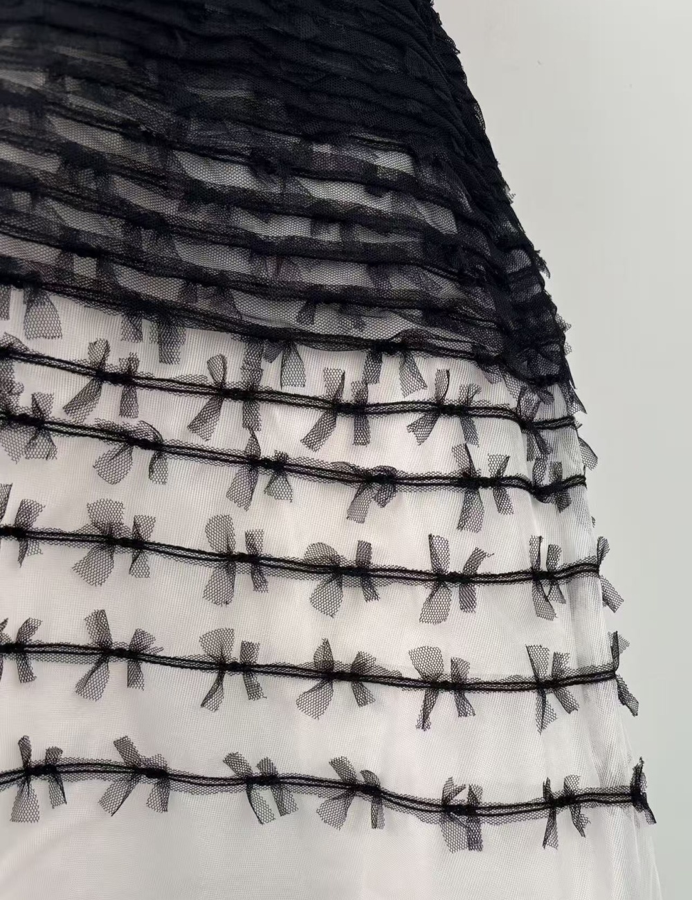 Elegant temperament dress gradient gauze long dress