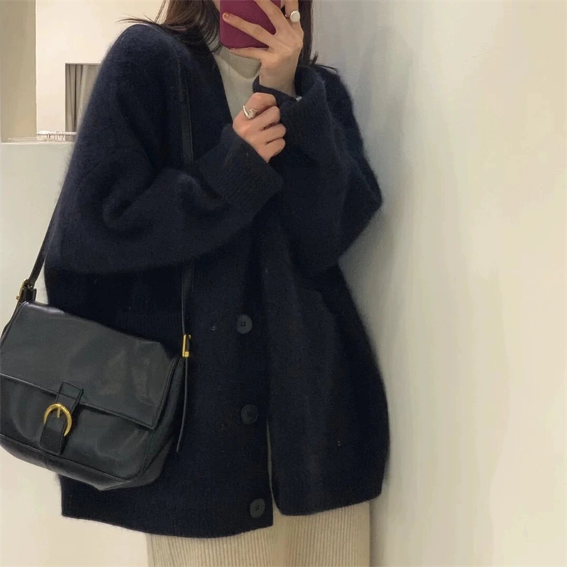 Mink velvet coat autumn and winter sweater for women