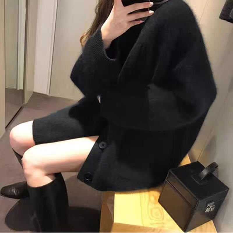 Mink velvet coat autumn and winter sweater for women