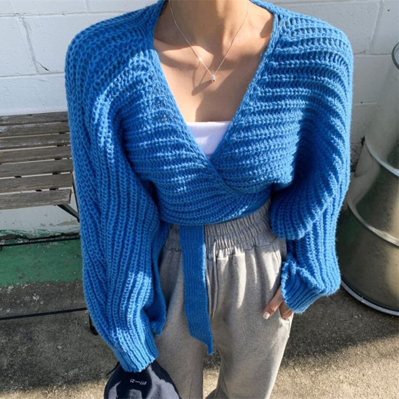 Temperament tender sweater high waist tops for women