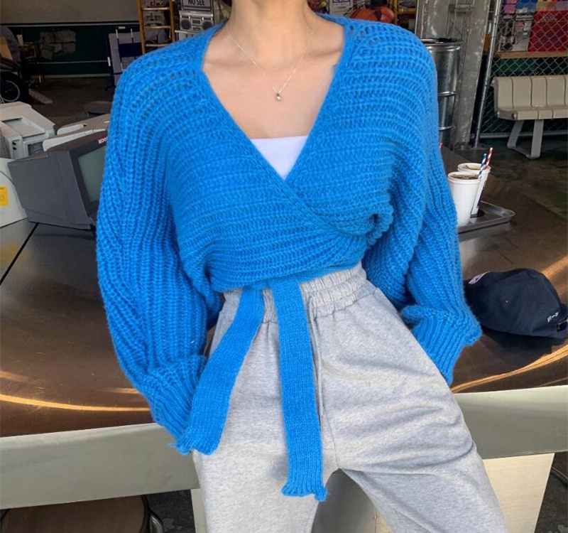 Temperament tender sweater high waist tops for women