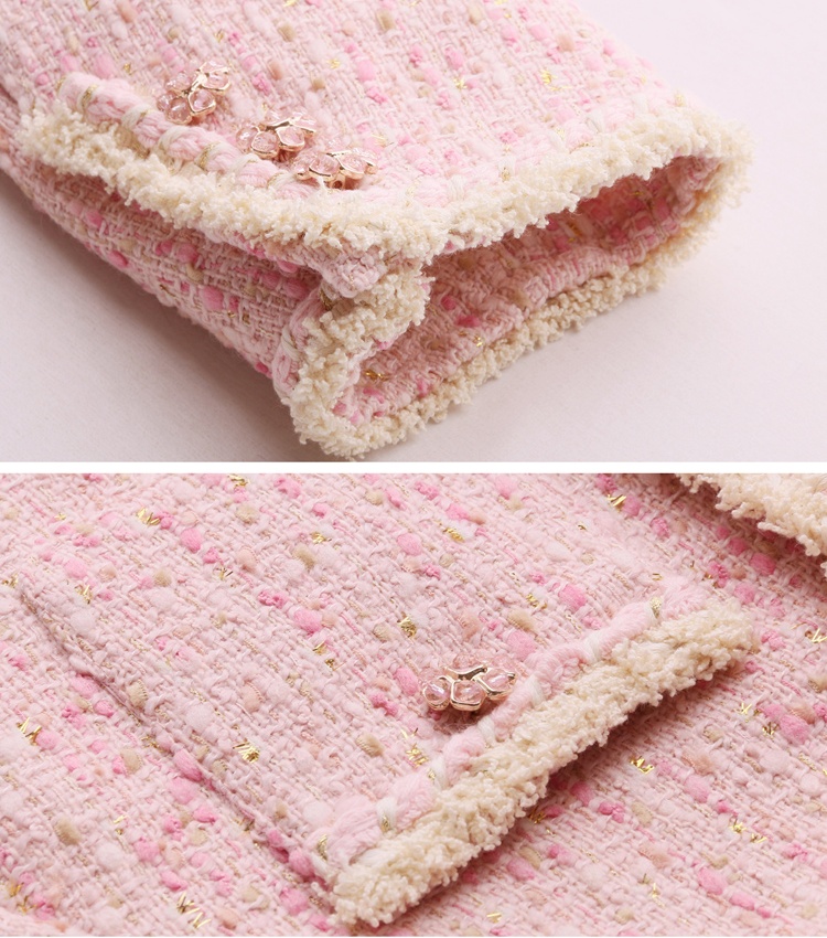 Coarse flower coat duck down long skirt a set