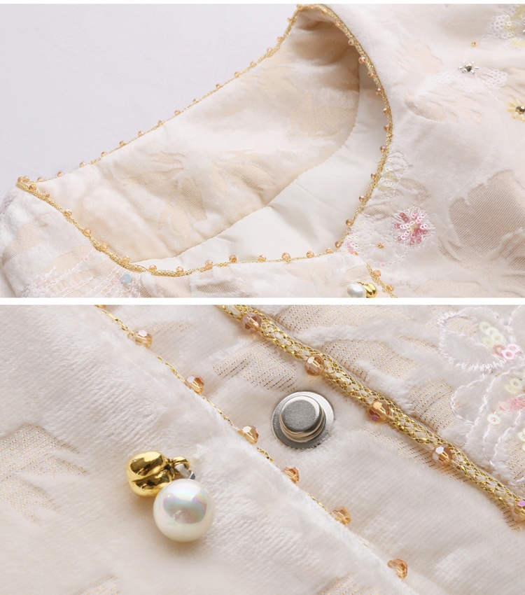 Fox fur winter Chinese style duck down coat