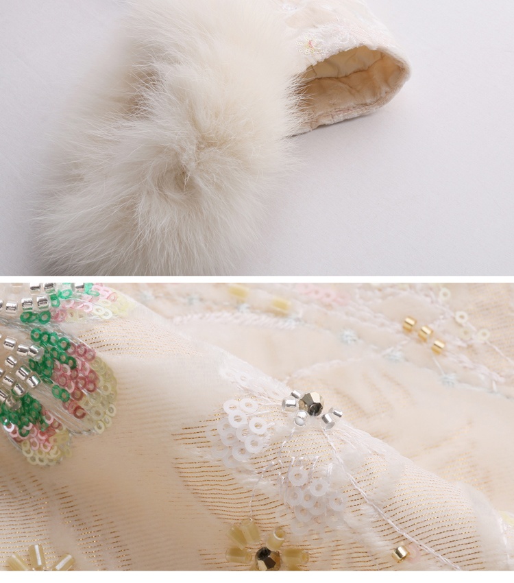 Fox fur winter Chinese style duck down coat